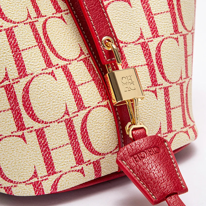 Large Capacity Commuter Travel Crossbody BaLuxury Brand 2024 Fashion Women's Handbag PVC Jacquard Texture Women's Shoulder Bag