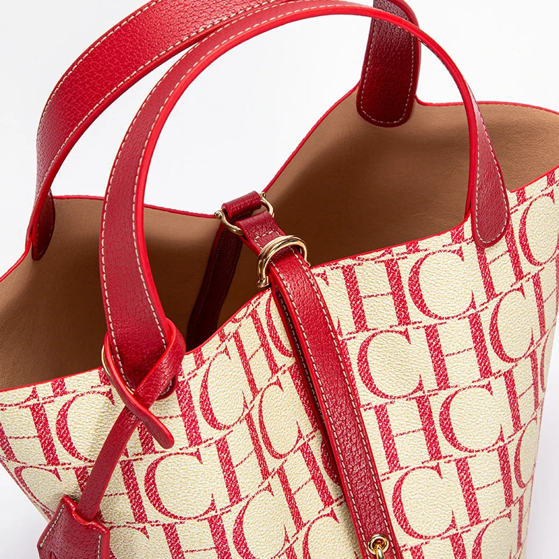 Large Capacity Commuter Travel Crossbody BaLuxury Brand 2024 Fashion Women's Handbag PVC Jacquard Texture Women's Shoulder Bag