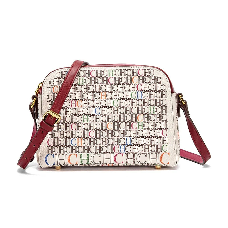 Classic Luxury Women's Handbag Square PVC Printed Shoulder Bag Fashionable Women's Designer Women's Bag