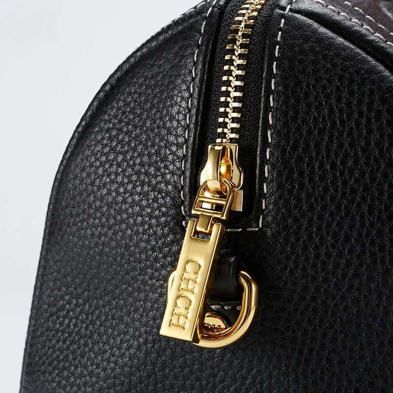 Classic Style Fashion Retro Style Simple Ladies Solid Color Handbag Minimalist Design Leather Large Capacity
