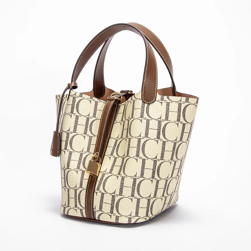 Large Capacity Commuter Travel Crossbody BaLuxury Brand 2024 Fashion Women's Handbag PVC Jacquard Texture Women's Shoulder Bag