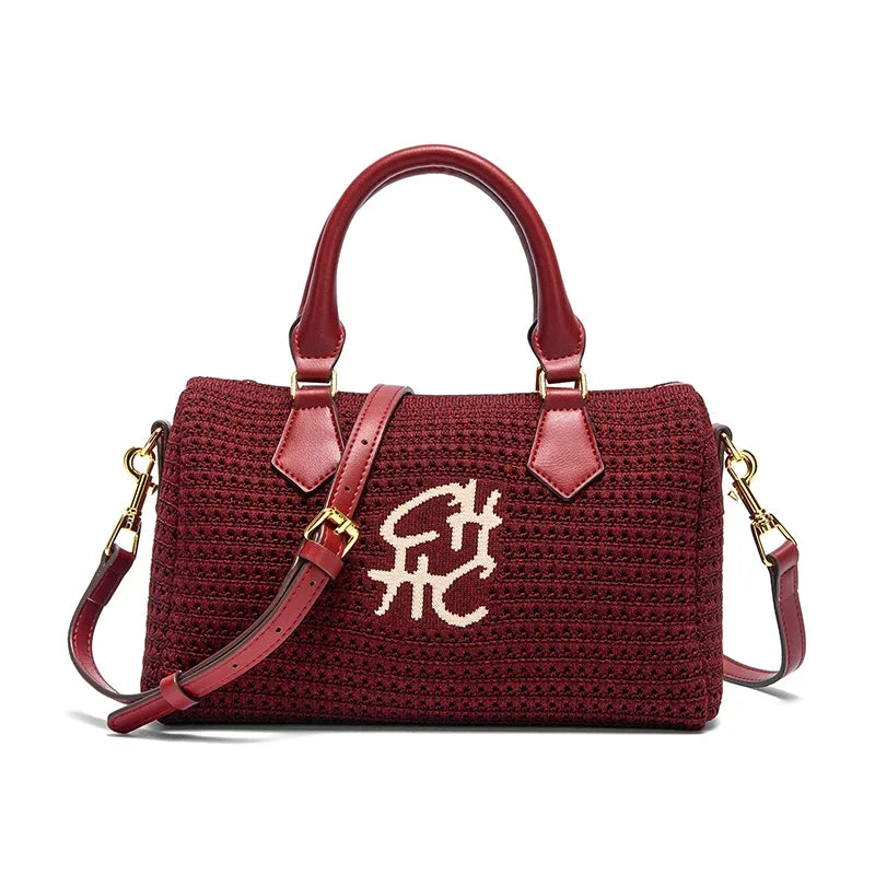 Travel Vacation Beach Bag Wallet Women's Shoulder Bag 2025 Summer New Fabric Handbag