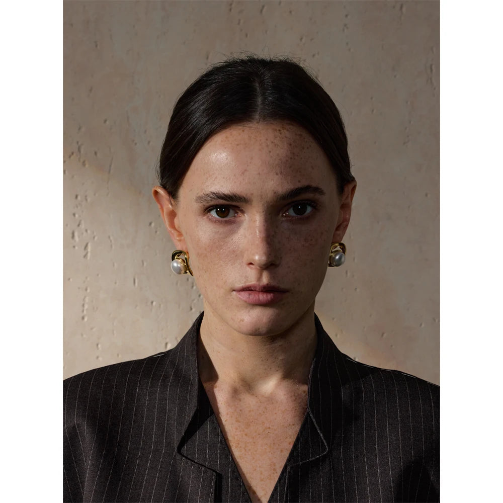 Yhpup New Design Fashion High Quality Stud Earrings Chic Waterproof Allergy Prevention Temperament Korean Style Jewelry Women