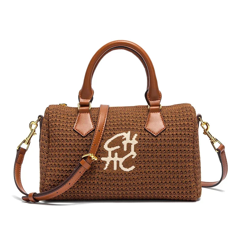 Travel Vacation Beach Bag Wallet Women's Shoulder Bag 2025 Summer New Fabric Handbag