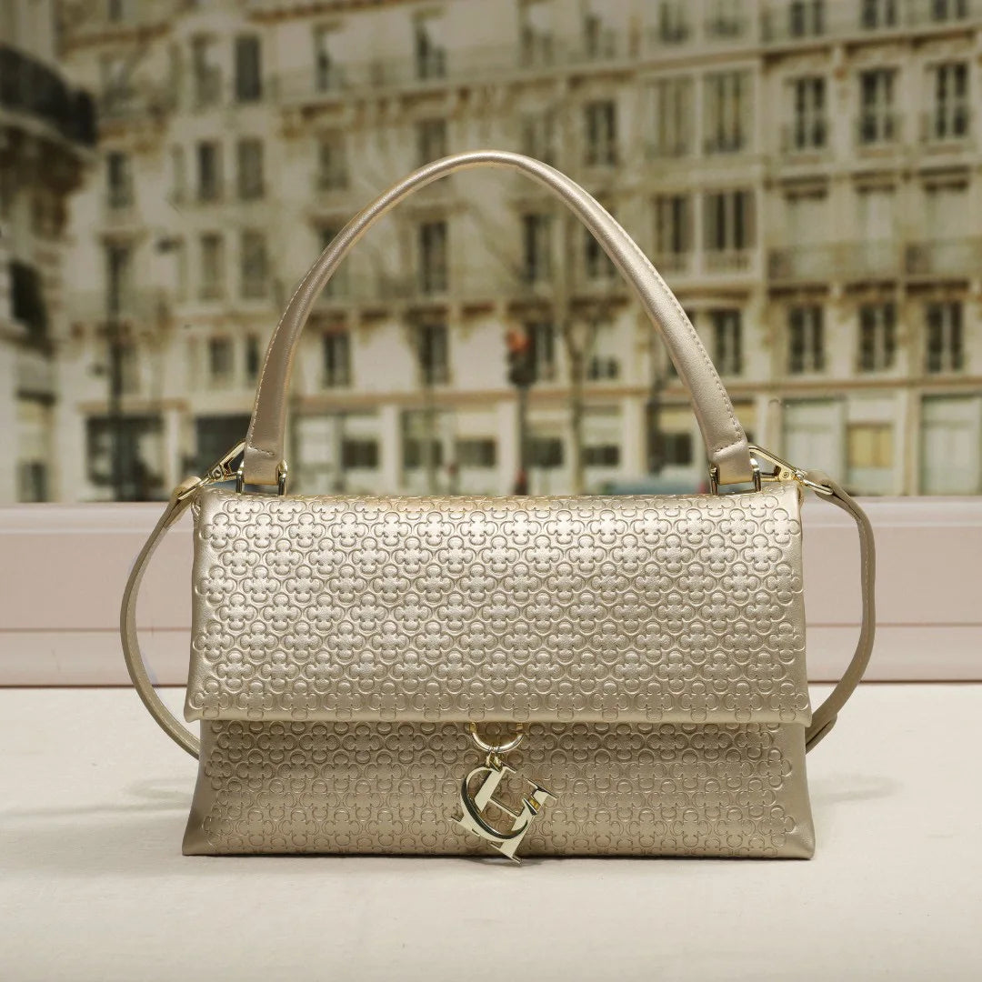 Classic Retro Women's New Shoulder Bag PU Material Fashion Element Solid Color Women's New Crossbody Bag