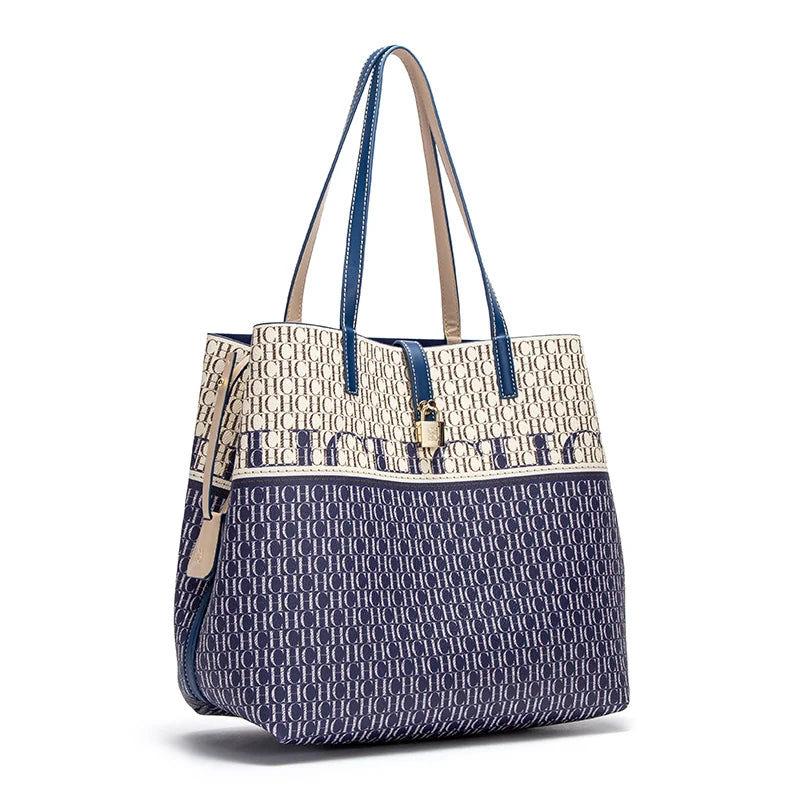 Retro Large Capacity Shoulder Bag for Women's Work 2024 Seasons New Leisure Personalized Tote Bag Fashion Underarm Bag