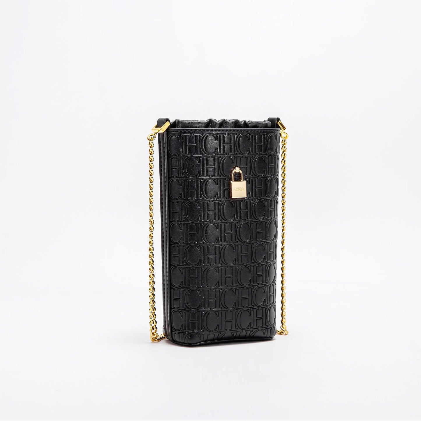 Fashionable Classic Solid Color New Women's Chain Bag Drawstring Design PU Material Women's New Crossbody Bag