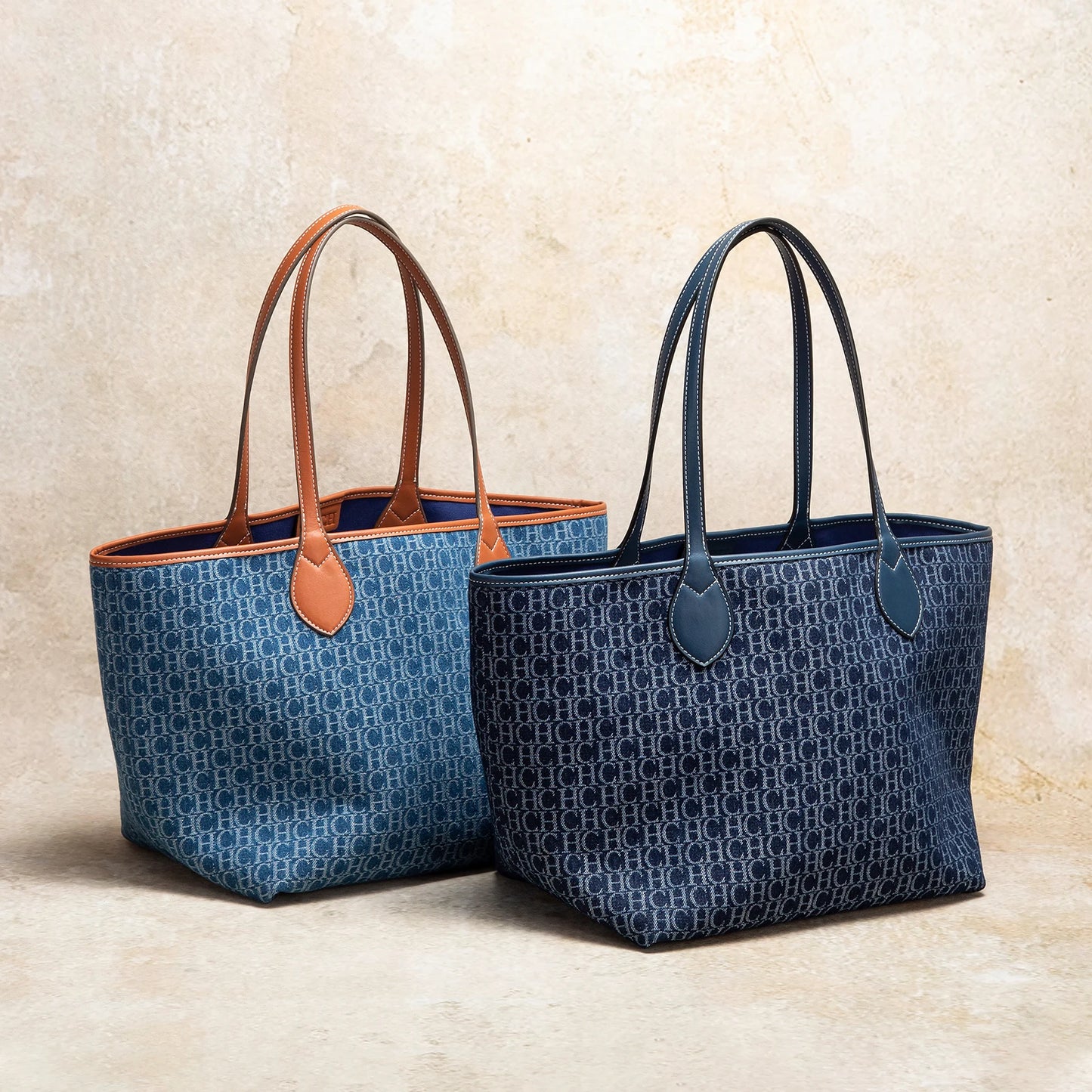 New Large Capacity Tote Bag Geometric Elegance Meets Dual-Tone Utility Versatile Double Sided Color Blocking Handbag
