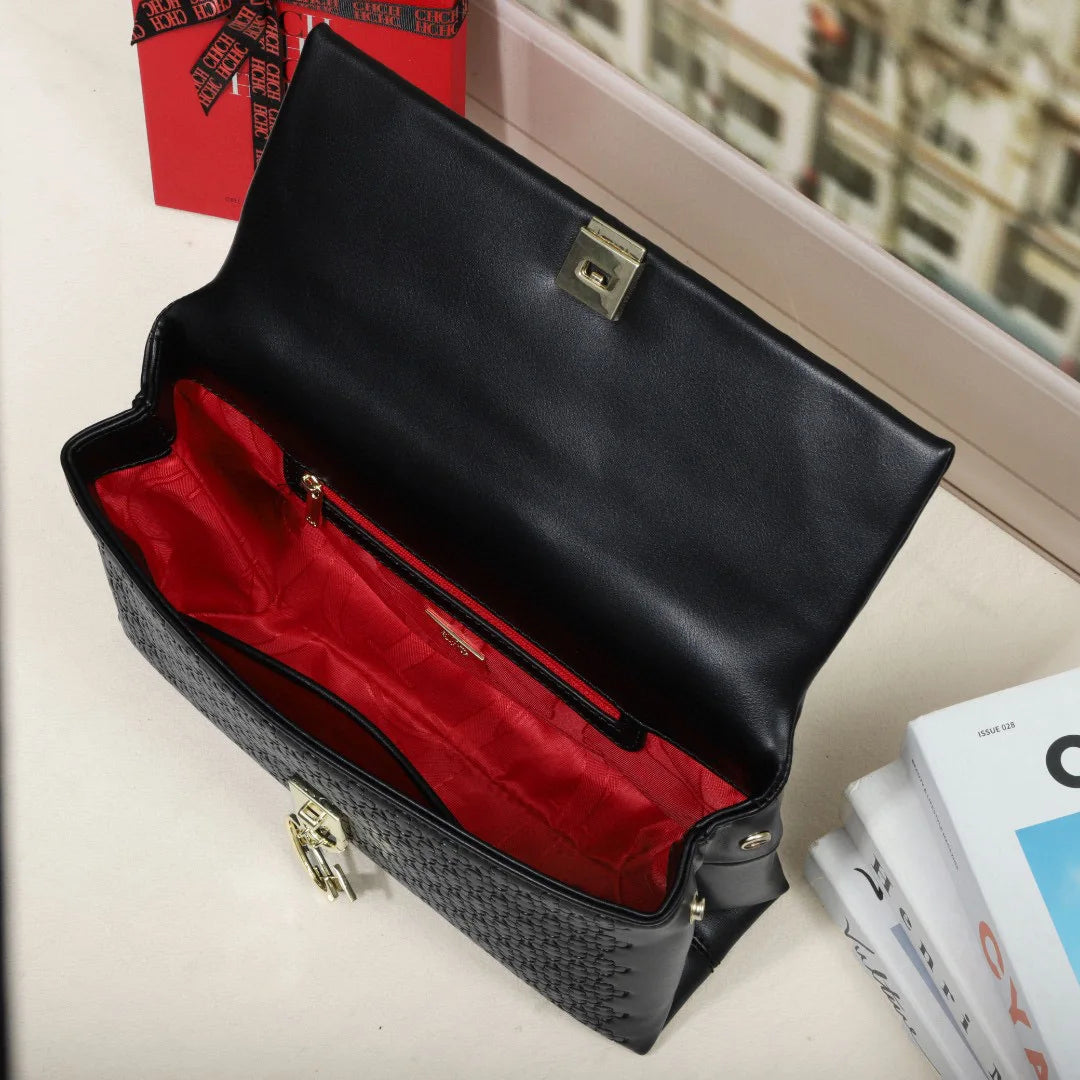 Classic Retro Women's New Shoulder Bag PU Material Fashion Element Solid Color Women's New Crossbody Bag