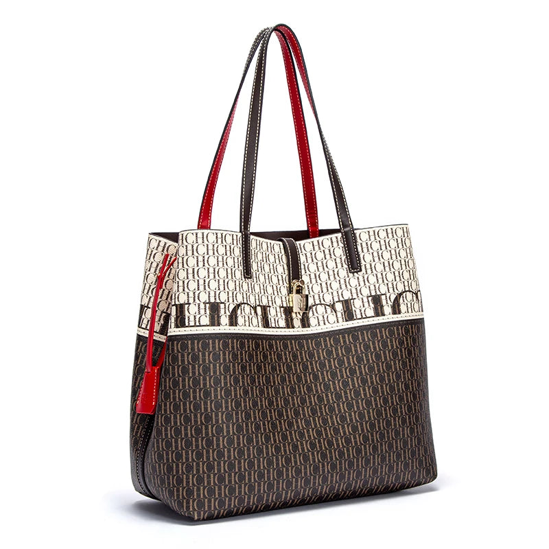 Retro Large Capacity Shoulder Bag for Women's Work 2024 Seasons New Leisure Personalized Tote Bag Fashion Underarm Bag