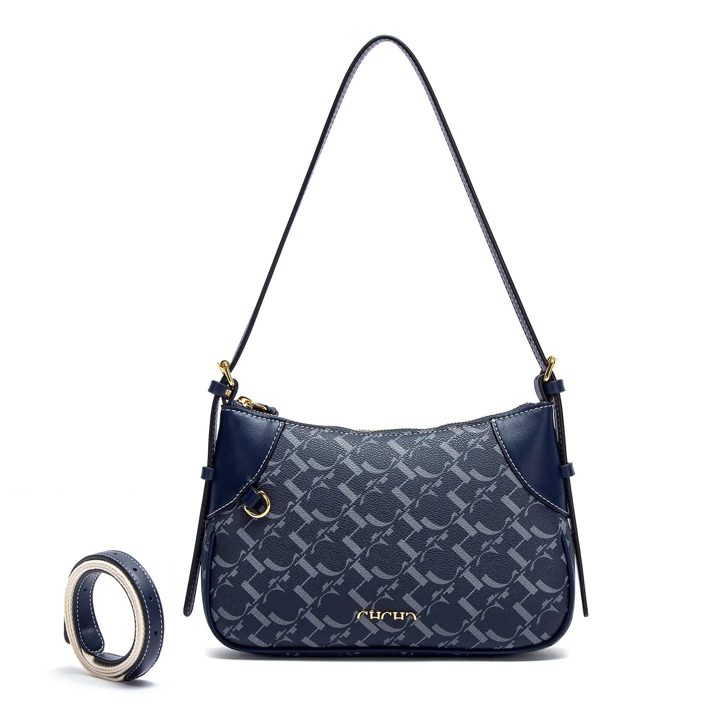 Summer New Simple Crescent Bag 2025 Women's Shoulder Bag with Two Shoulder Straps