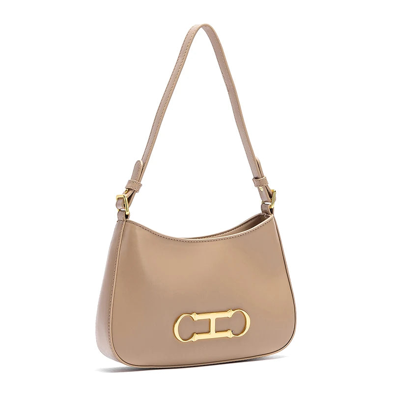 Pure Colour Design Fashion Classic Women's New Shoulder Bag Retro Style Leisure Simple Hundred Women's Handbag