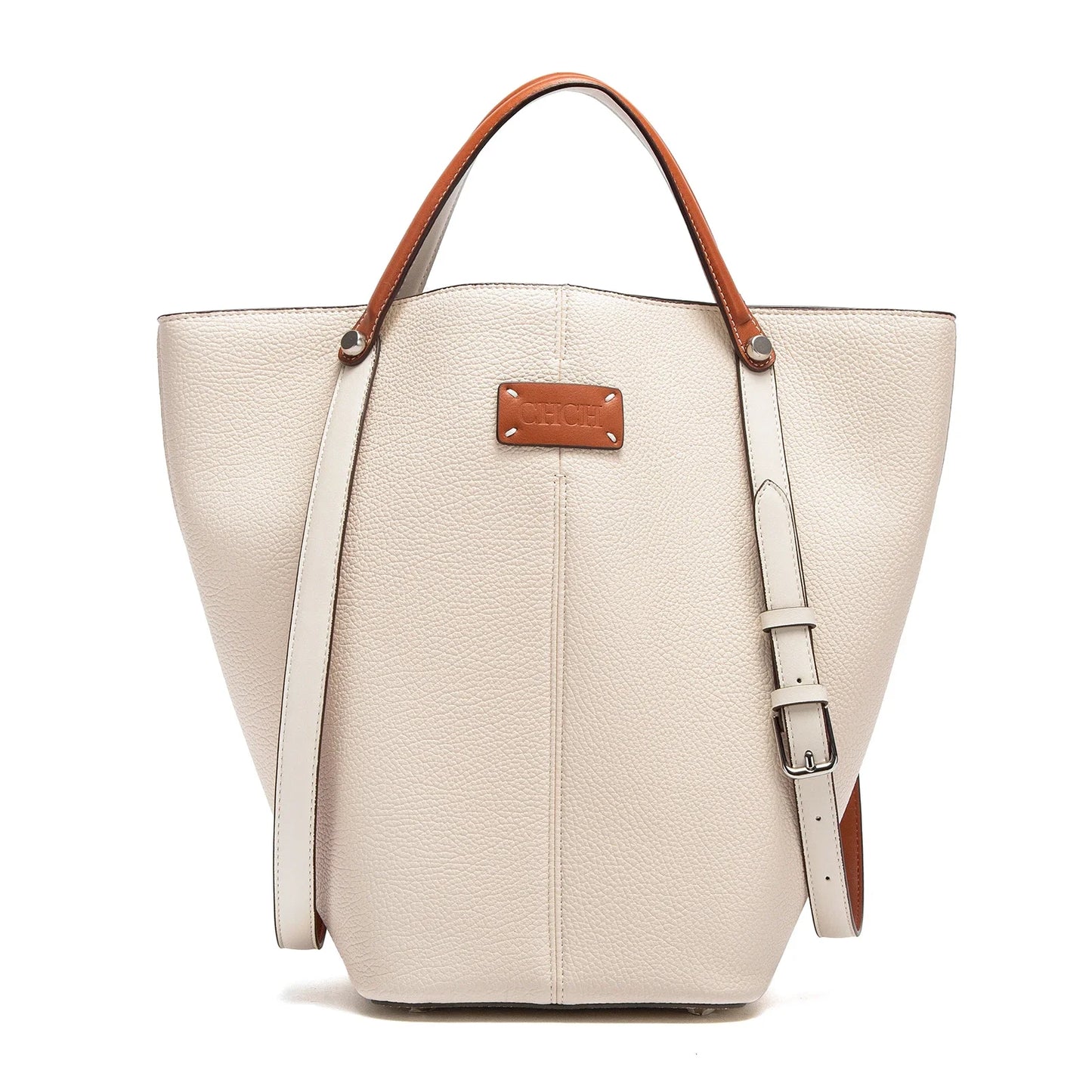 New Apricot Dual Use Handbag Simple Large Capacity Business Commuter Women's Tote Bag