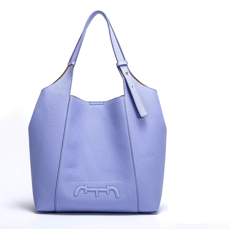 Retro Fashion Women's New Solid Color Shoulder Bag PU Material Versatile Commuter Women's Large Capacity Handbag