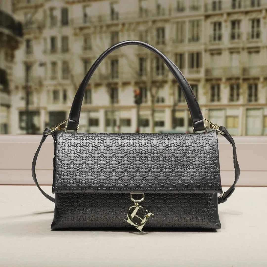 Classic Retro Women's New Shoulder Bag PU Material Fashion Element Solid Color Women's New Crossbody Bag