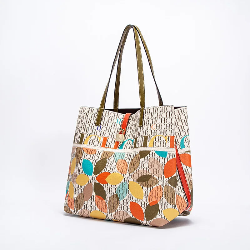 Retro Large Capacity Shoulder Bag for Women's Work 2024 Seasons New Leisure Personalized Tote Bag Fashion Underarm Bag
