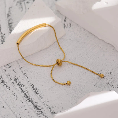 Yhpup Stainless Steel Geometric Chain Bangle Bracelet Trendy Jewelry Romantic Lover Dream Gift Jewelry Bracelet Anniversary