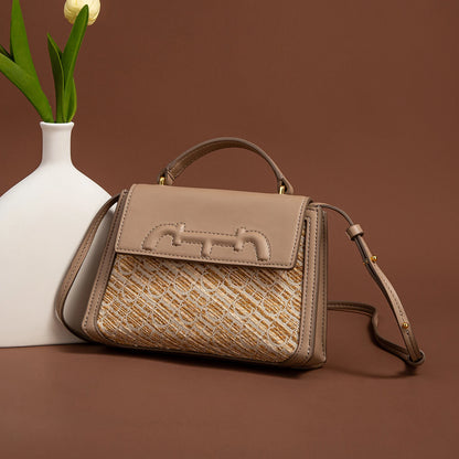 Business Commuting Large Capacity Handbag Fashionable Classic Retro Women's New 2024 Designer Style Shoulder Bag