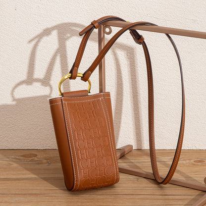 Credit Card Bag Women's Crossbody Bag Autumn New Solid Color Mobile Phone Bag