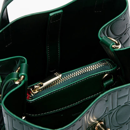 Classic Simple Solid Color Women's New 2024 Large Capacity Handbag Letter Element Women's Handbag