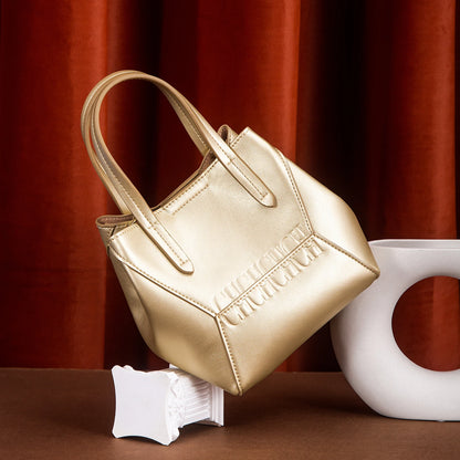 Fashion Women's Large Capacity Handbag 2025 Autumn New Multi Functional Solid Color Women's Shoulder Bag