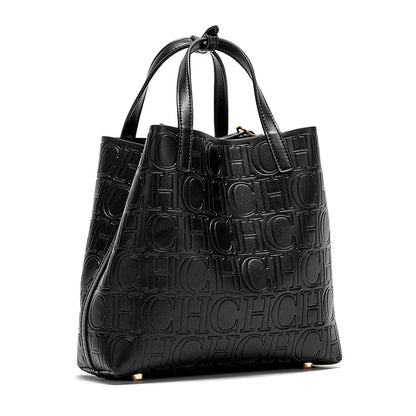 =Classic Retro Style Women's Fashion Handbag Pure Colour Simple Design Large Capacity Exquisite Versatile