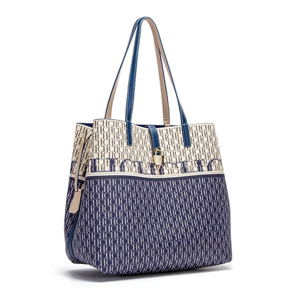 Retro Large Capacity Shoulder Bag for Women's Work 2024 Seasons New Leisure Personalized Tote Bag Fashion Underarm Bag