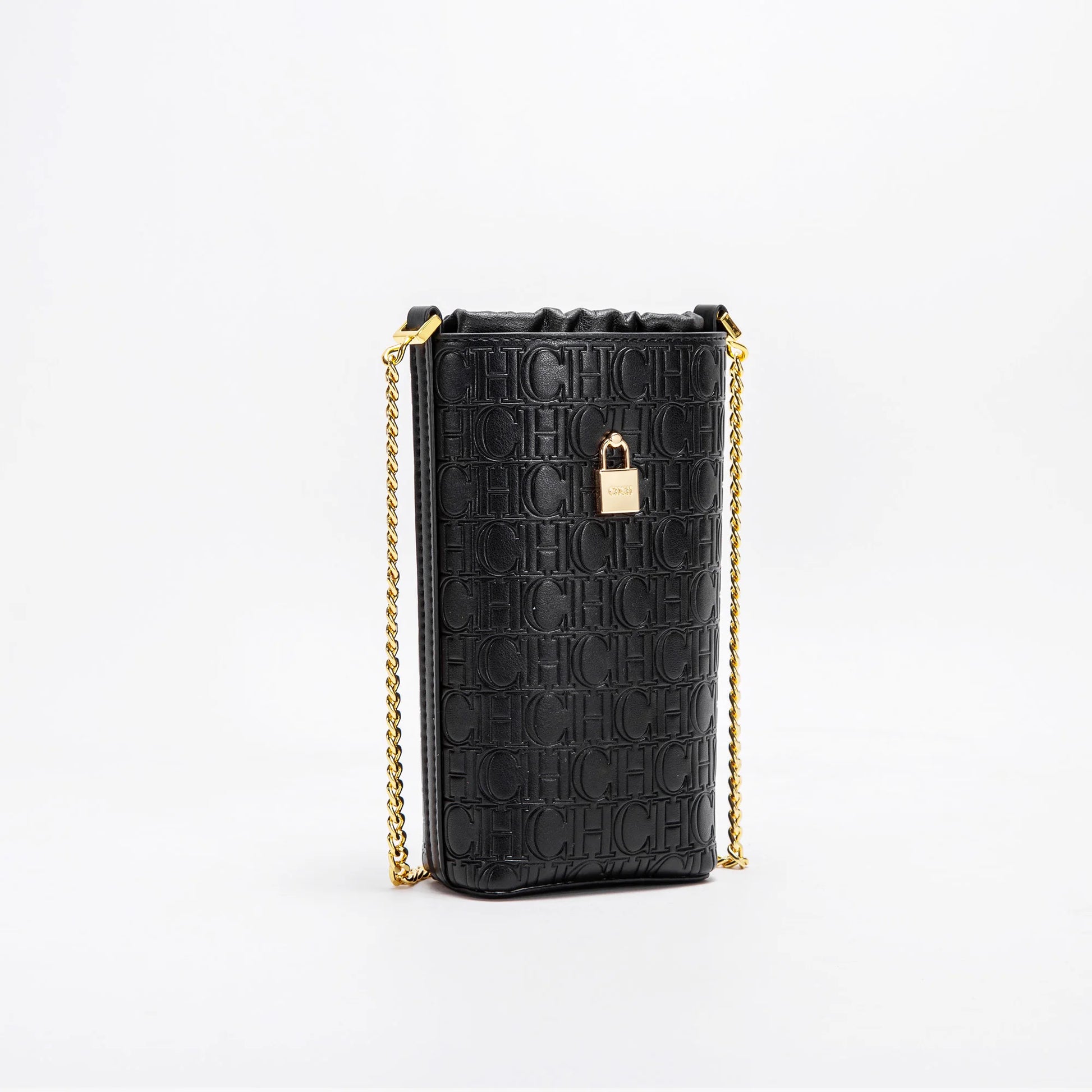 Fashionable Classic Solid Color New Women's Chain Bag Drawstring Design PU Material Women's New Crossbody Bag