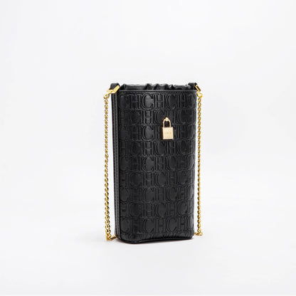Fashionable Classic Solid Color New Women's Chain Bag Drawstring Design PU Material Women's New Crossbody Bag