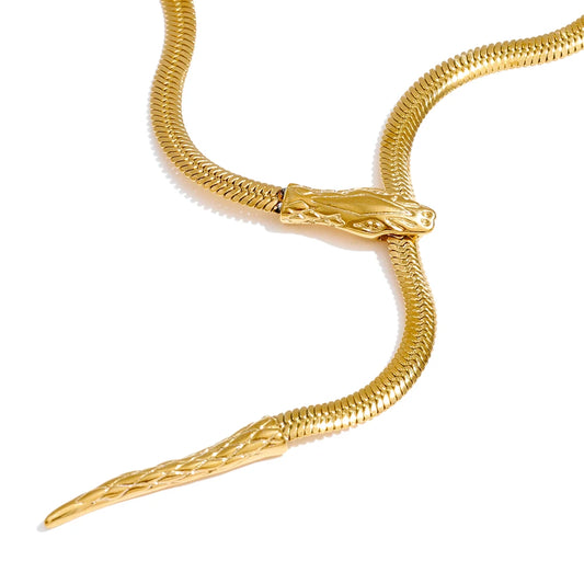 Yhpup Personalized Stainless Steel Snake Chain Adjustable Necklace Pendant Arrivals Popular Daily Jewelry Accessories