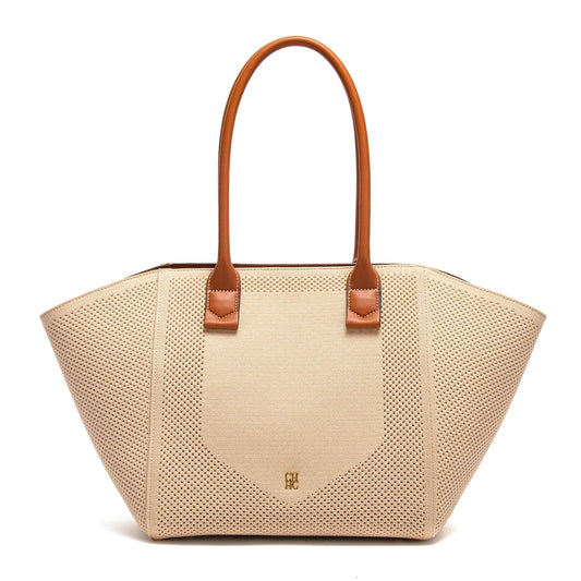 Women's Outdoor Storage Women's Tote Bag Summer New Fabric Hollow Design Large Capacity Beach Bag