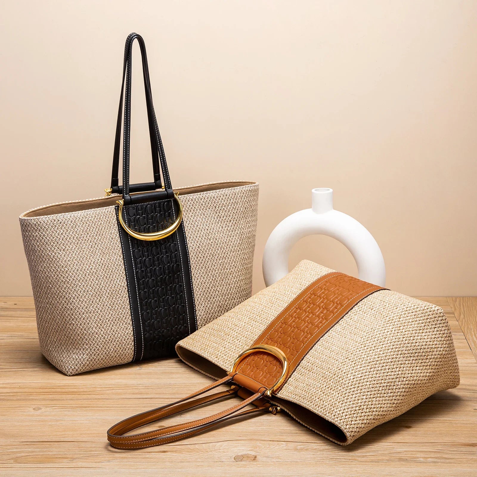 Women's Vacation Beach Bag Storage Bag Women's Tote Bag New Large Capacity Brand Grass Weaving High Quality Handbag