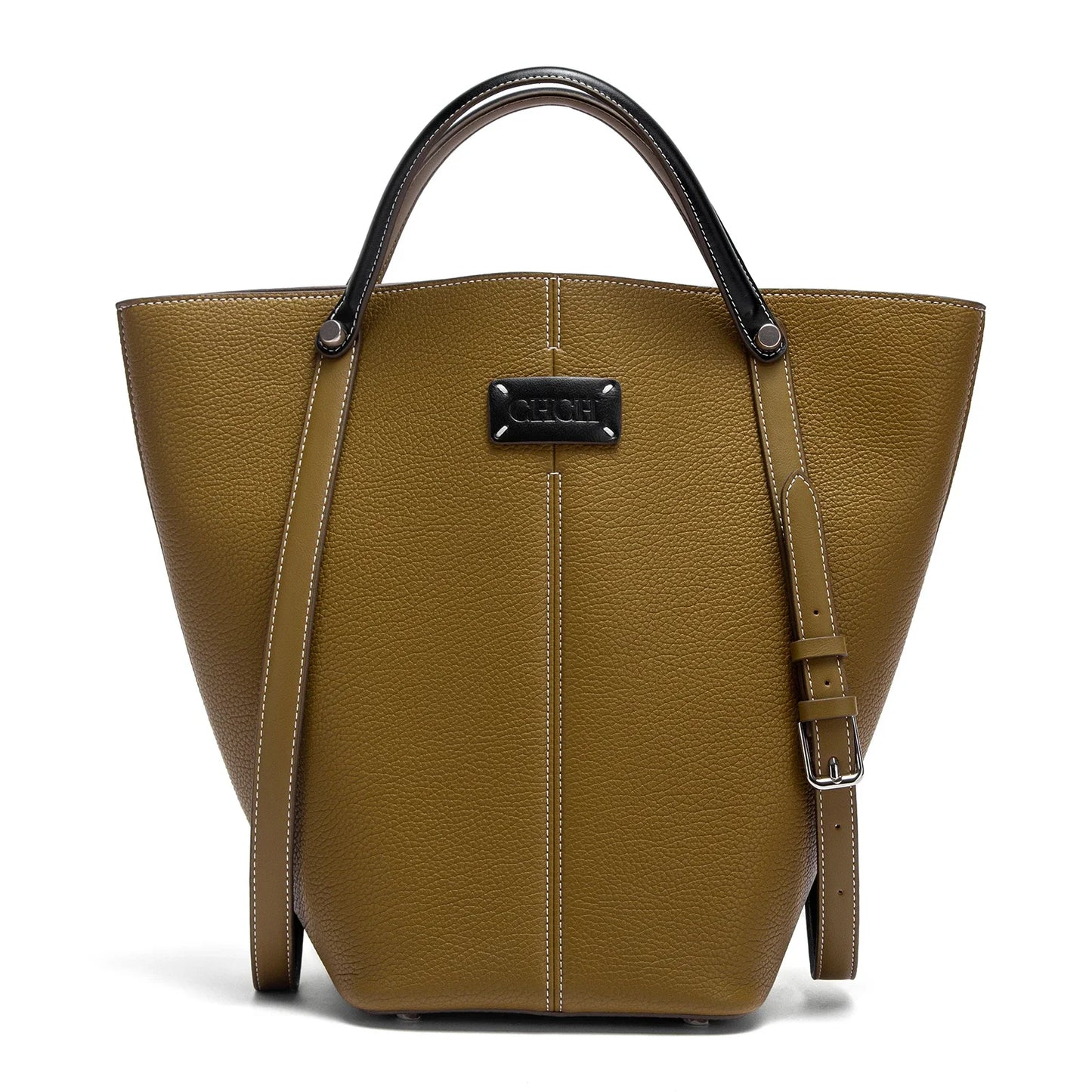 New Apricot Dual Use Handbag Simple Large Capacity Business Commuter Women's Tote Bag