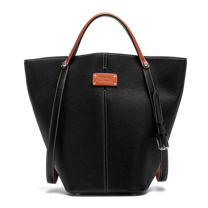 New Apricot Dual Use Handbag Simple Large Capacity Business Commuter Women's Tote Bag