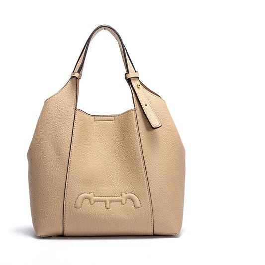 Retro Style Women's New 2024 Solid Color Shoulder Bag Versatile Commuter Women's Large Capacity Handbag