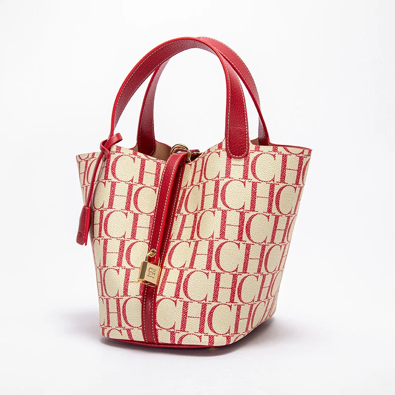 Large Capacity Commuter Travel Crossbody BaLuxury Brand 2024 Fashion Women's Handbag PVC Jacquard Texture Women's Shoulder Bag