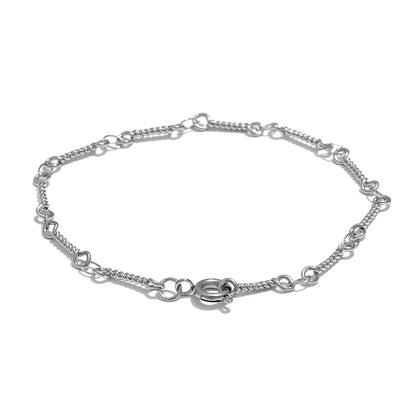 Yhpup Stainless Steel Metal Chic Twisted Handmade Chain Summer Bracelet Bangle 18K PVD Plated Water Resistant Wrist Jewelry Gift