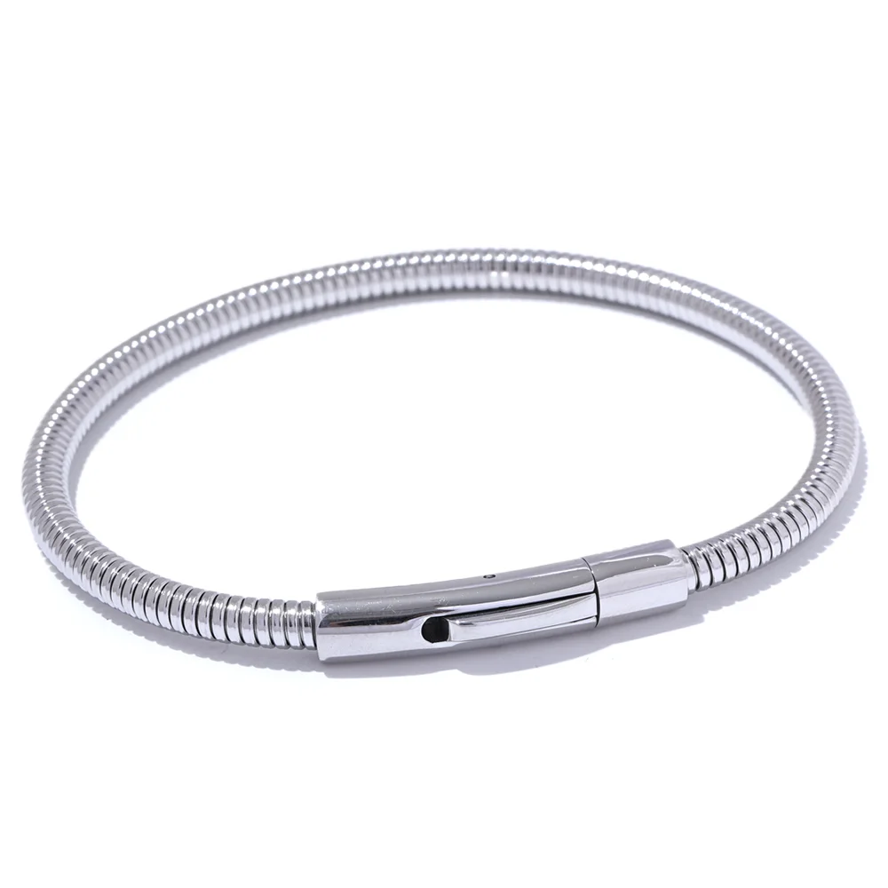Yhpup 316 Stainless Steel Chain Statement Bracelet Bangle 18K PVD Plated Water Resistant Trendy Daily Jewelry Accessories Gift