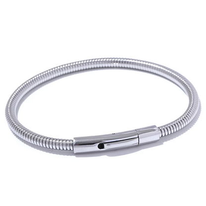 Yhpup 316 Stainless Steel Chain Statement Bracelet Bangle 18K PVD Plated Water Resistant Trendy Daily Jewelry Accessories Gift