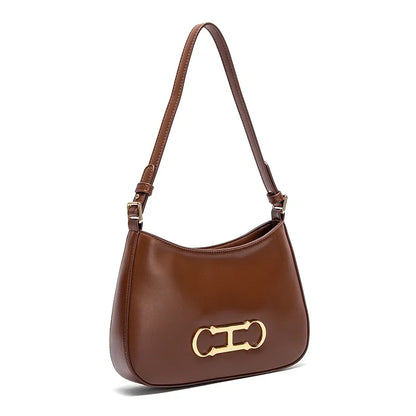 Pure Colour Design Fashion Classic Women's New Shoulder Bag Retro Style Leisure Simple Hundred Women's Handbag