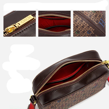 Classic Luxury Women's Handbag Square PVC Printed Shoulder Bag Fashionable Women's Designer Women's Bag