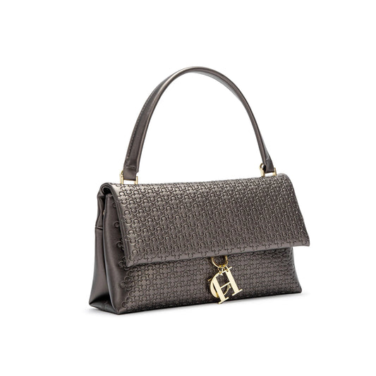 Unique Fashion Printed Women's Handbag Metal Accessories Solid Color Elegant Simplicity Women's Shoulder Bag