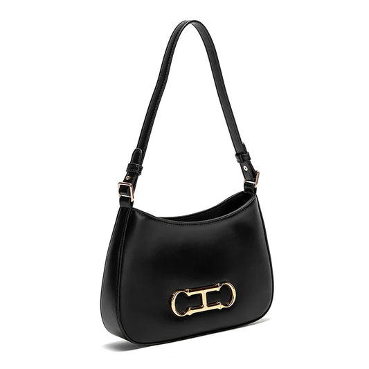 Pure Colour Design Fashion Classic Women's New Shoulder Bag Retro Style Leisure Simple Hundred Women's Handbag